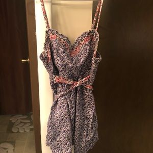 Tommy Girl Tie Waist Floral Tank
